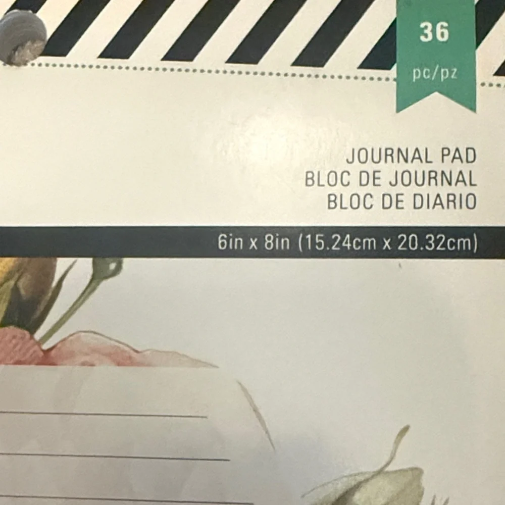 Heidi Swapp Pink Floral Journal Pad